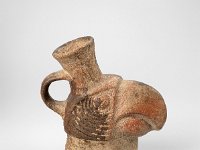 Ame Ker 191  Ame Ker 191, Peru, Nordküste, Chimú, Chimú/Inka, Späte Zwischenperiode bis Später Horizont, ca. 1000-1470 bis 1470-1532 n. Chr., Flasche, Ton, H 13 cm, B 12,5, T 6 cm : Museumsfoto: Claus Cordes, Bestandskatalog Ethnologie
